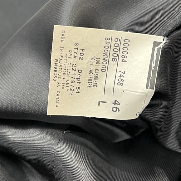 Brooks Brothers X Loro Piana Black Pure Cashmere Mens Blazer Size 46L - Picture 6 of 11